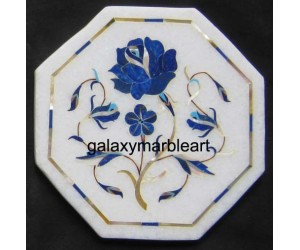 Taj Mahal marble inlay tile oct  5" TP-506